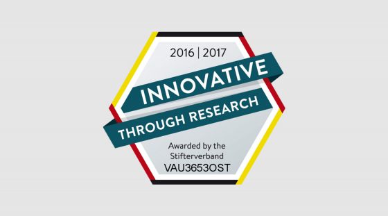“Innovation through Research” label