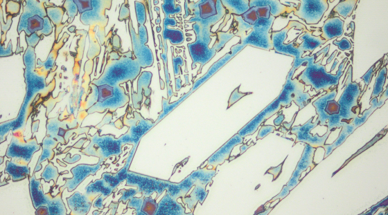 Typical microstructure VAUTID wear plate 143