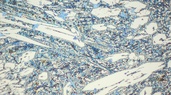 Typical microstructure VAUTID wear plate 145