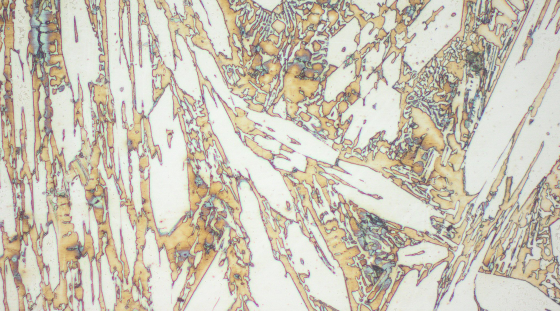 Typical microstructure VAUTID wear plate 100 T
